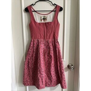 Salzburger Austrian Vintage EU Women’s Size 36 Dirndl US 6 Pink Dress Wenger